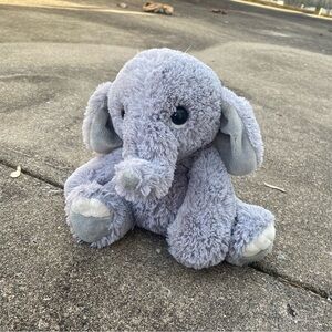 Aurora Adorable Gray Elephant Plush Toy Stuffed Animal
